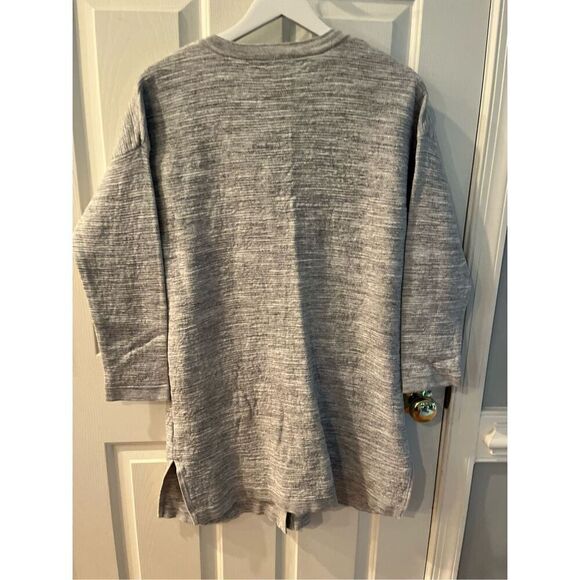 J. Jill Gray Space Dyed Snap Down Long Line Cardigan sz S EUC - Picture 7 of 10
